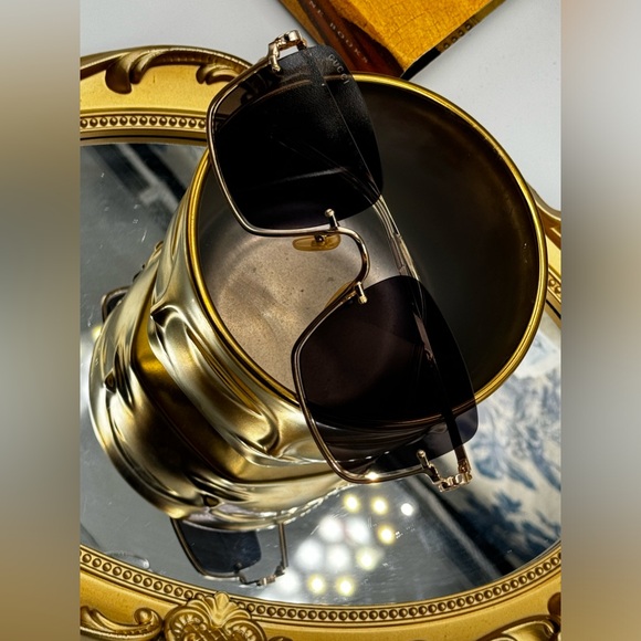 🆕 GUCCI 🧿 NWOT GG1279S 001 Square Frame Sunglasses, Gray Lenses - Picture 12 of 16